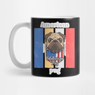 American Pug dog lovers T-shirts Mug